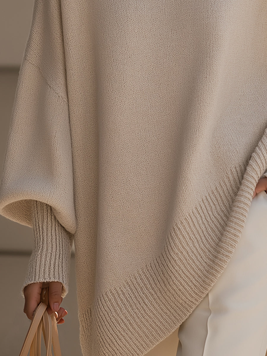 Judita™ – Hřejivý oversize svetr s elegantním splýváním