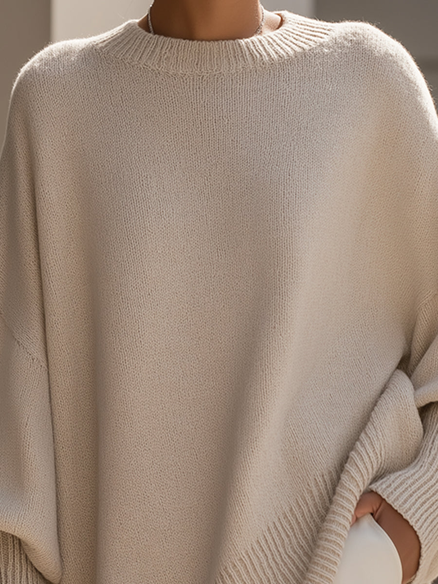 Judita™ – Hřejivý oversize svetr s elegantním splýváním