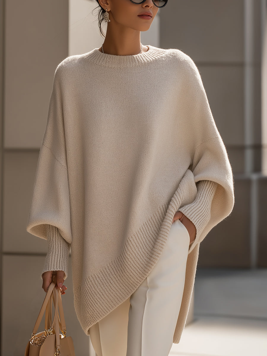 Judita™ – Hřejivý oversize svetr s elegantním splýváním