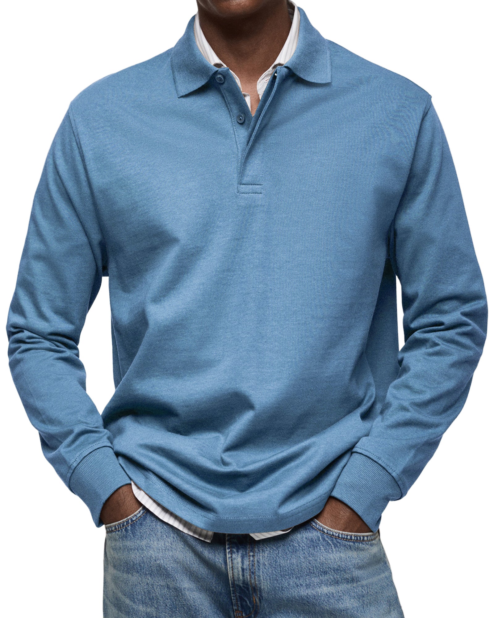 Petr™ – Elegantní polo s dlouhým rukávem a pružným komfortem