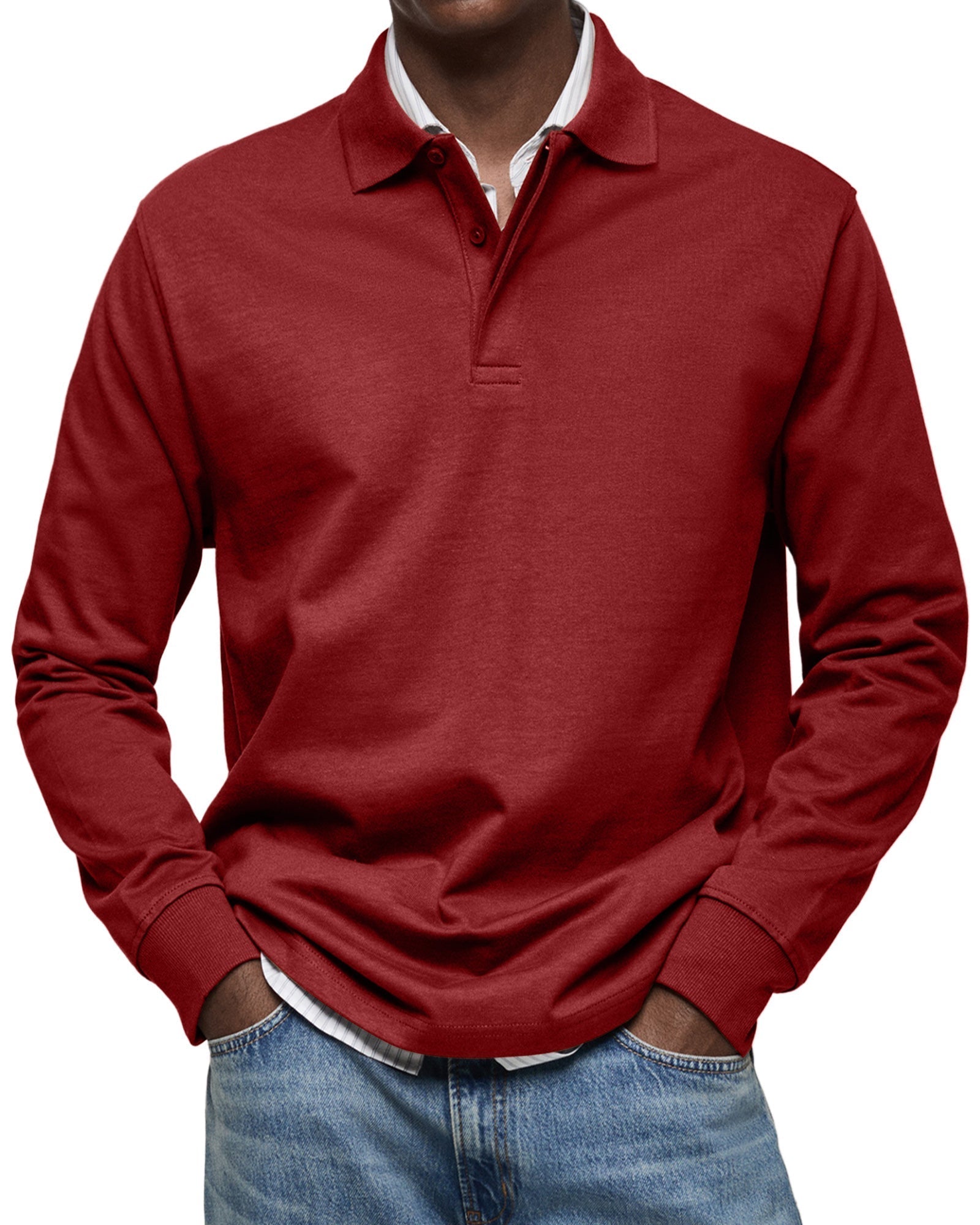 Petr™ – Elegantní polo s dlouhým rukávem a pružným komfortem