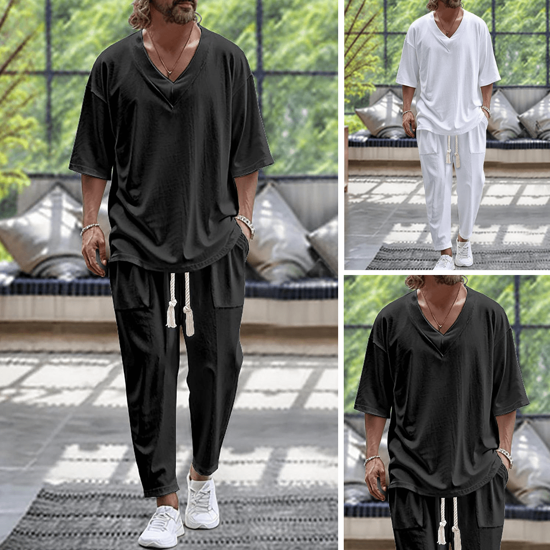 Nerio™ | Pánský Ležérní Dvoudílný Set v Prémiovém Stylu