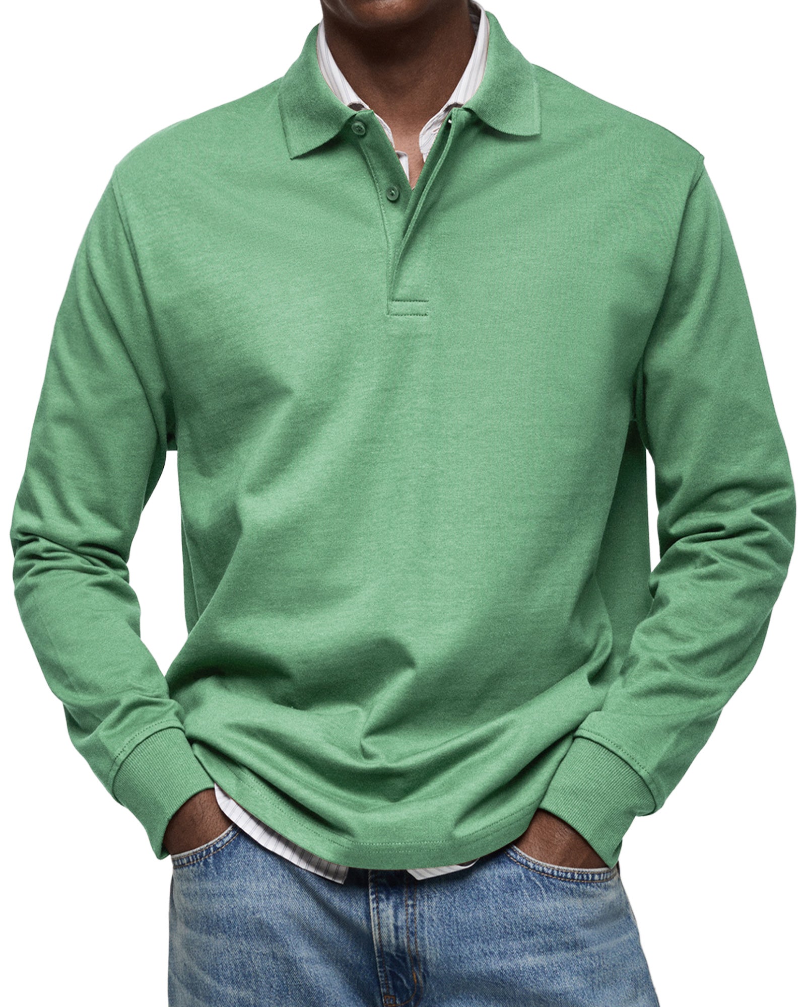 Petr™ – Elegantní polo s dlouhým rukávem a pružným komfortem