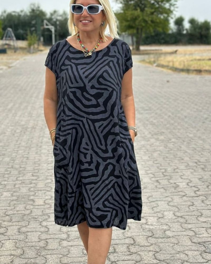 Nelia | Dámské Letní Šaty s Vzorem