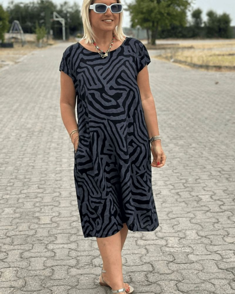 Nelia | Dámské Letní Šaty s Vzorem