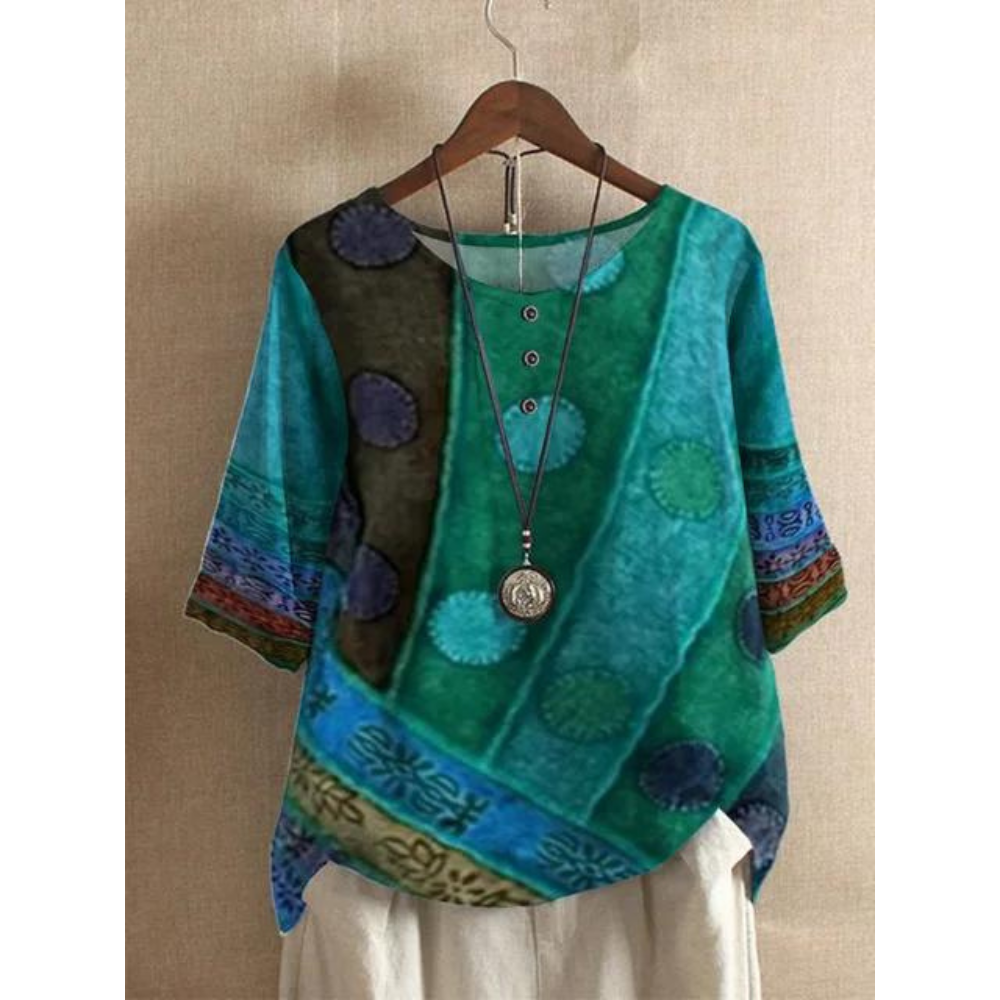 Floriana | Volný Boho Top