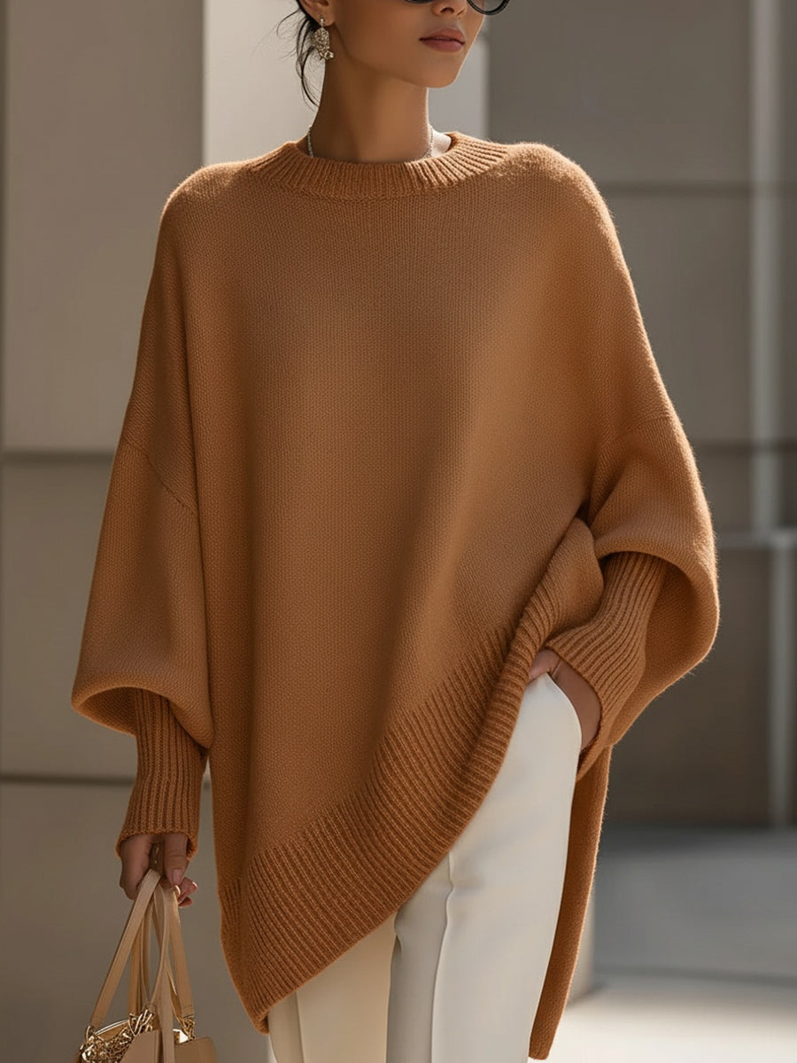 Judita™ – Hřejivý oversize svetr s elegantním splýváním