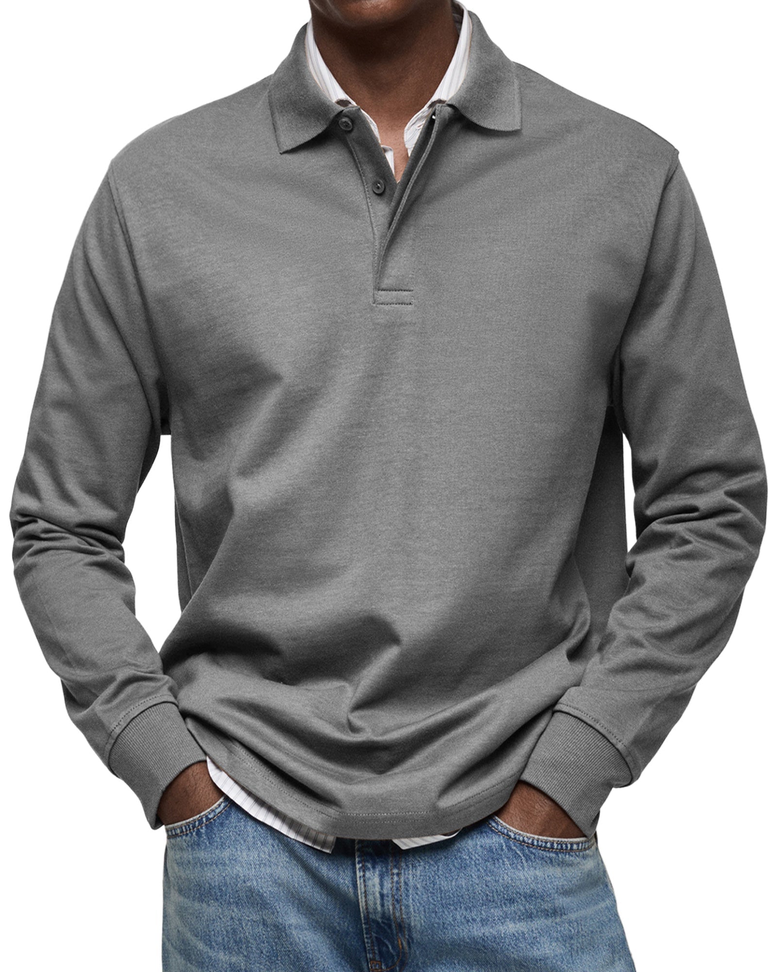 Petr™ – Elegantní polo s dlouhým rukávem a pružným komfortem