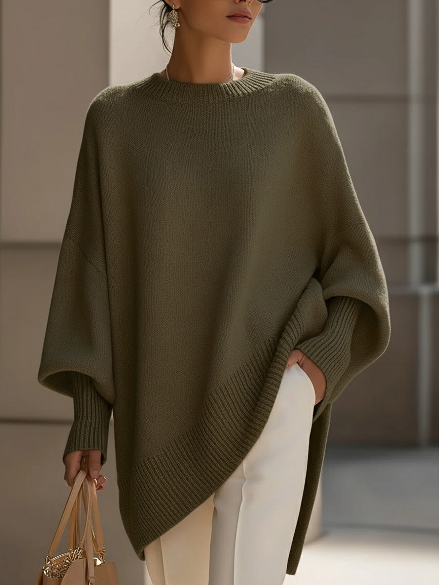 Judita™ – Hřejivý oversize svetr s elegantním splýváním