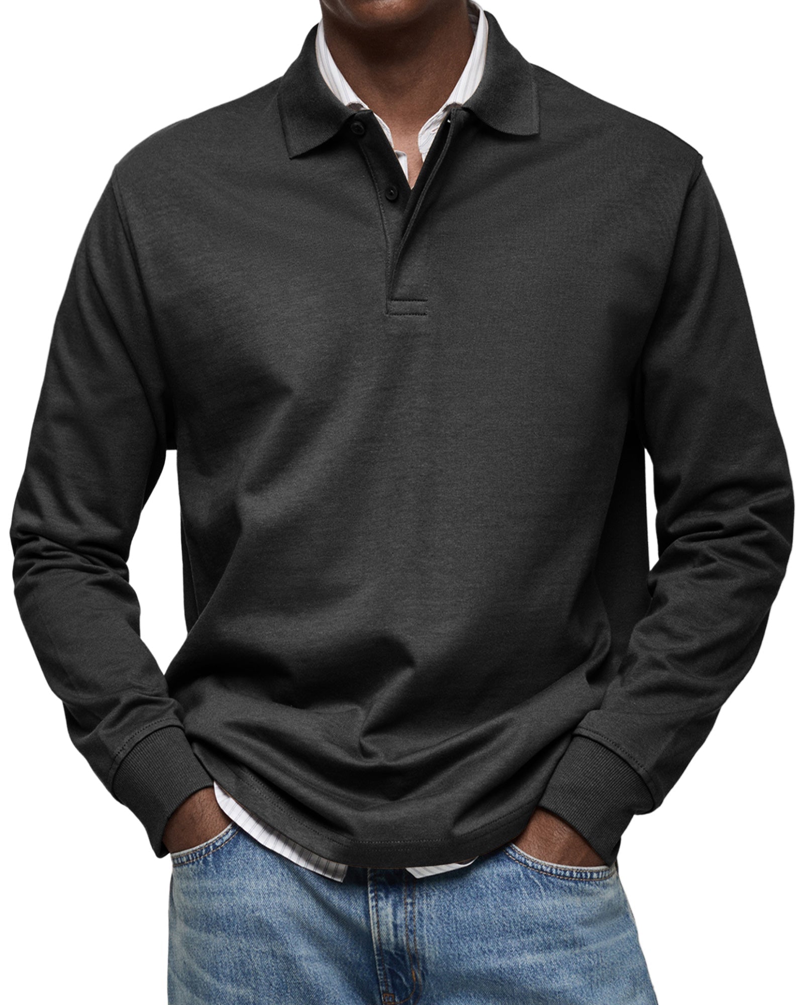 Petr™ – Elegantní polo s dlouhým rukávem a pružným komfortem