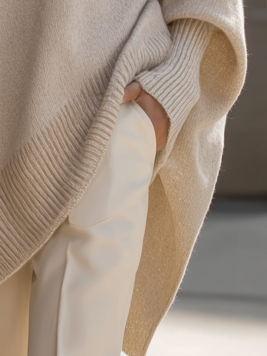 Judita™ – Hřejivý oversize svetr s elegantním splýváním