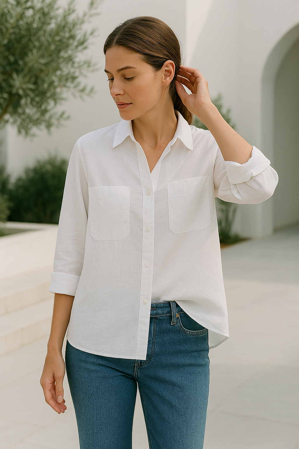 Blossom & Lace | Dlouhá oversize blůza s dlouhými rukávy