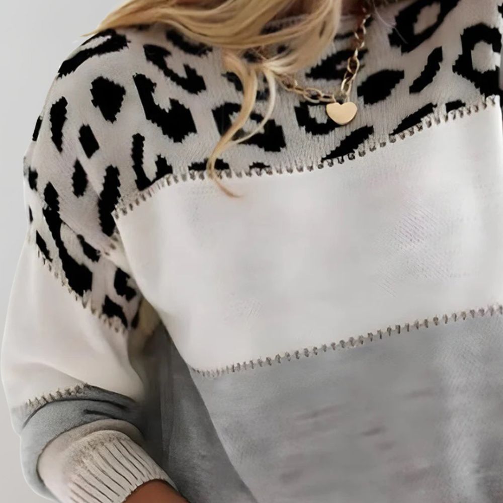 Charlene | Svetřík s leopardím potiskem