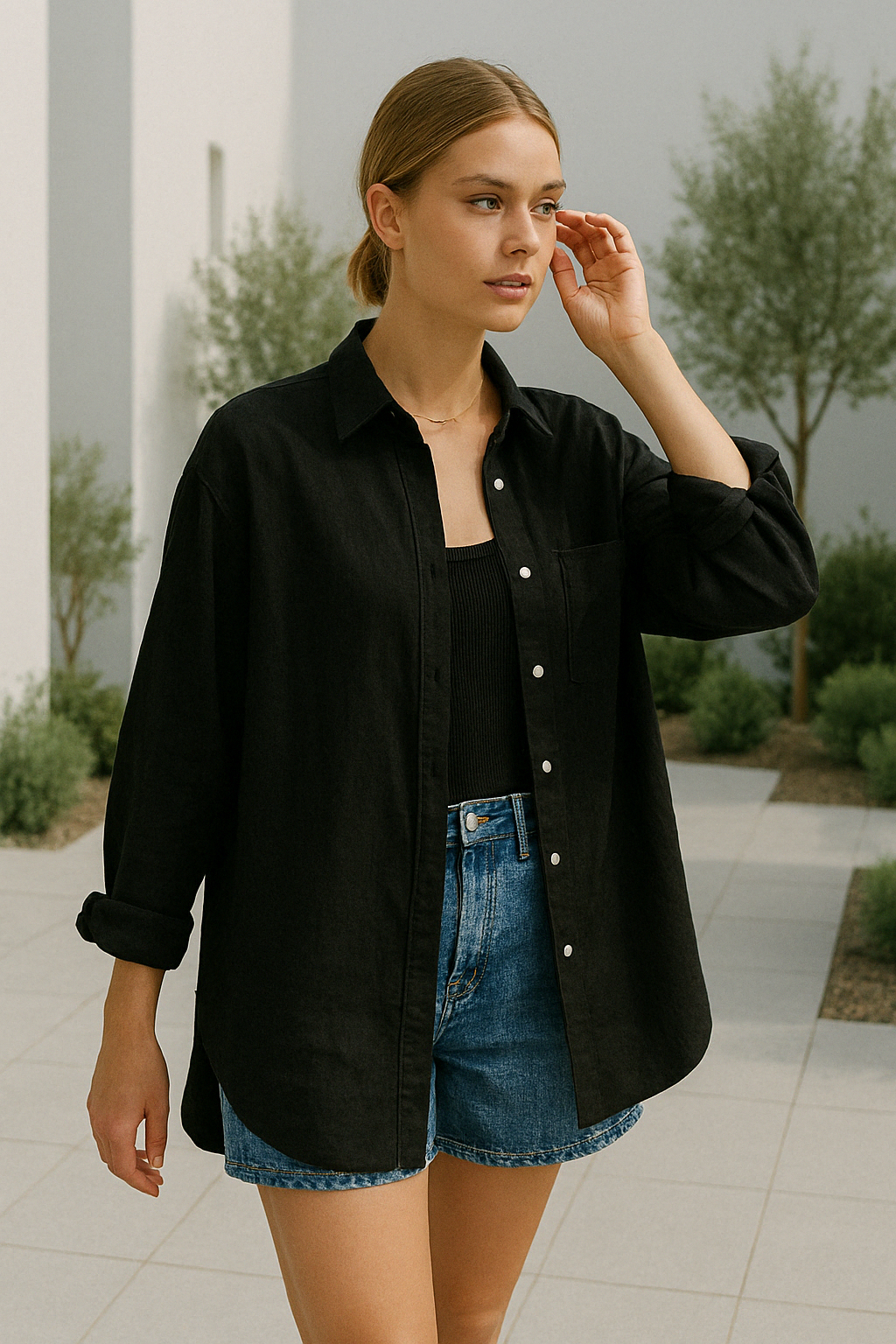 Evi | Casual košile s all-seeing okem