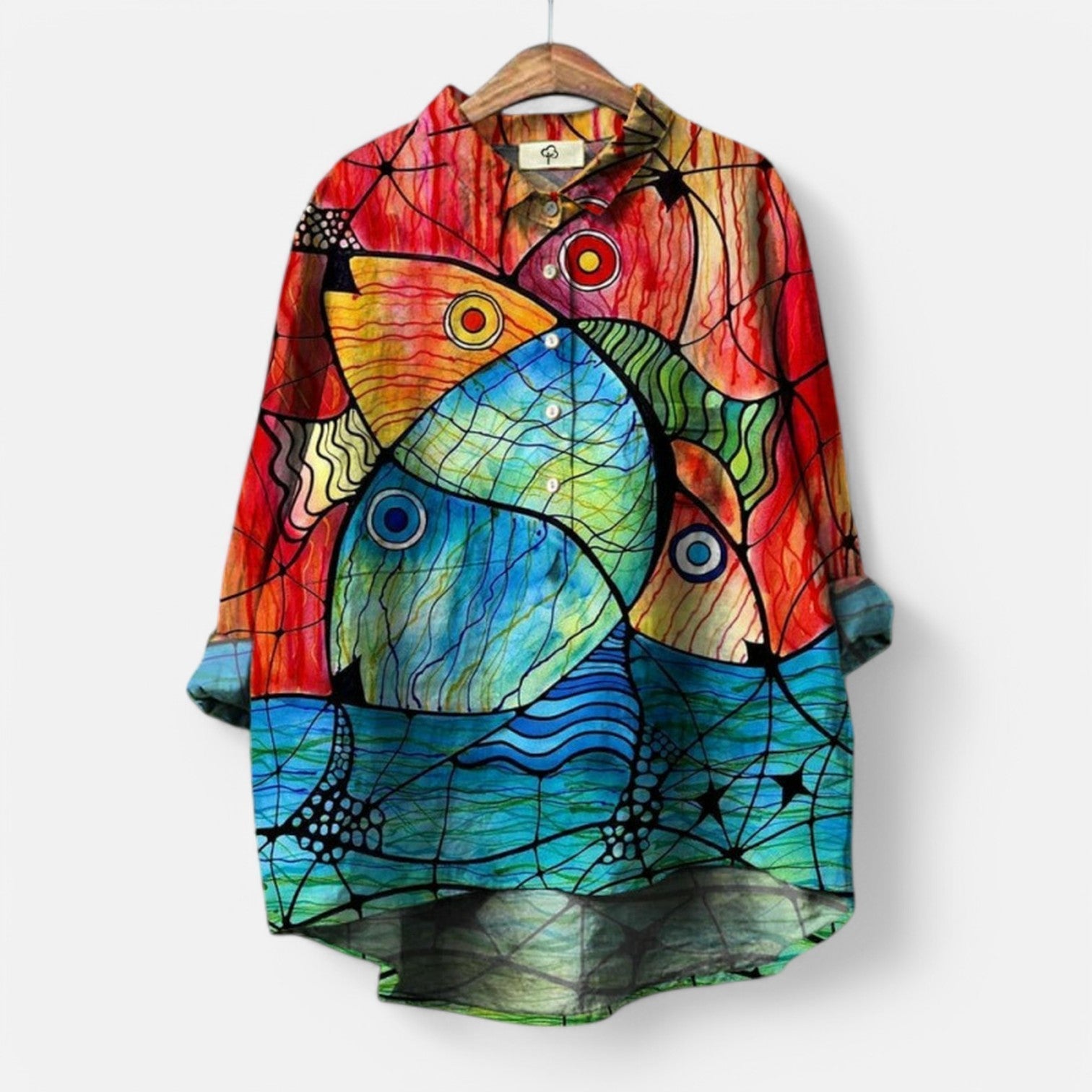 Maira - Oversized blůza s potiskem psů pro ženy