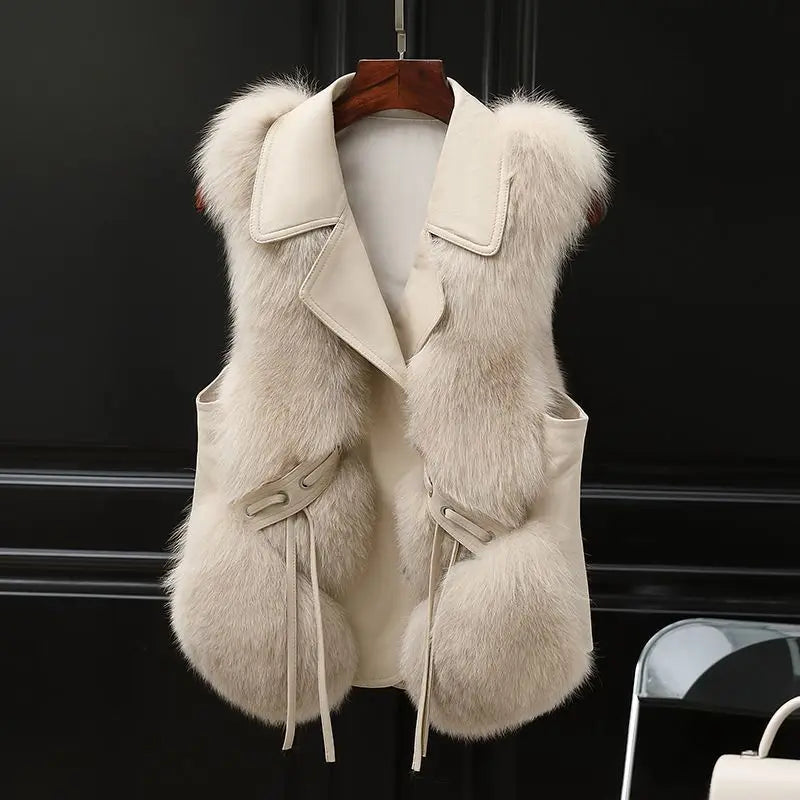 Milagros™ | Elegantní vesta s umělou kožešinou