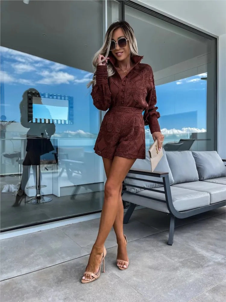 Elvira™ | Letní Krajková Dvoudílná Sada