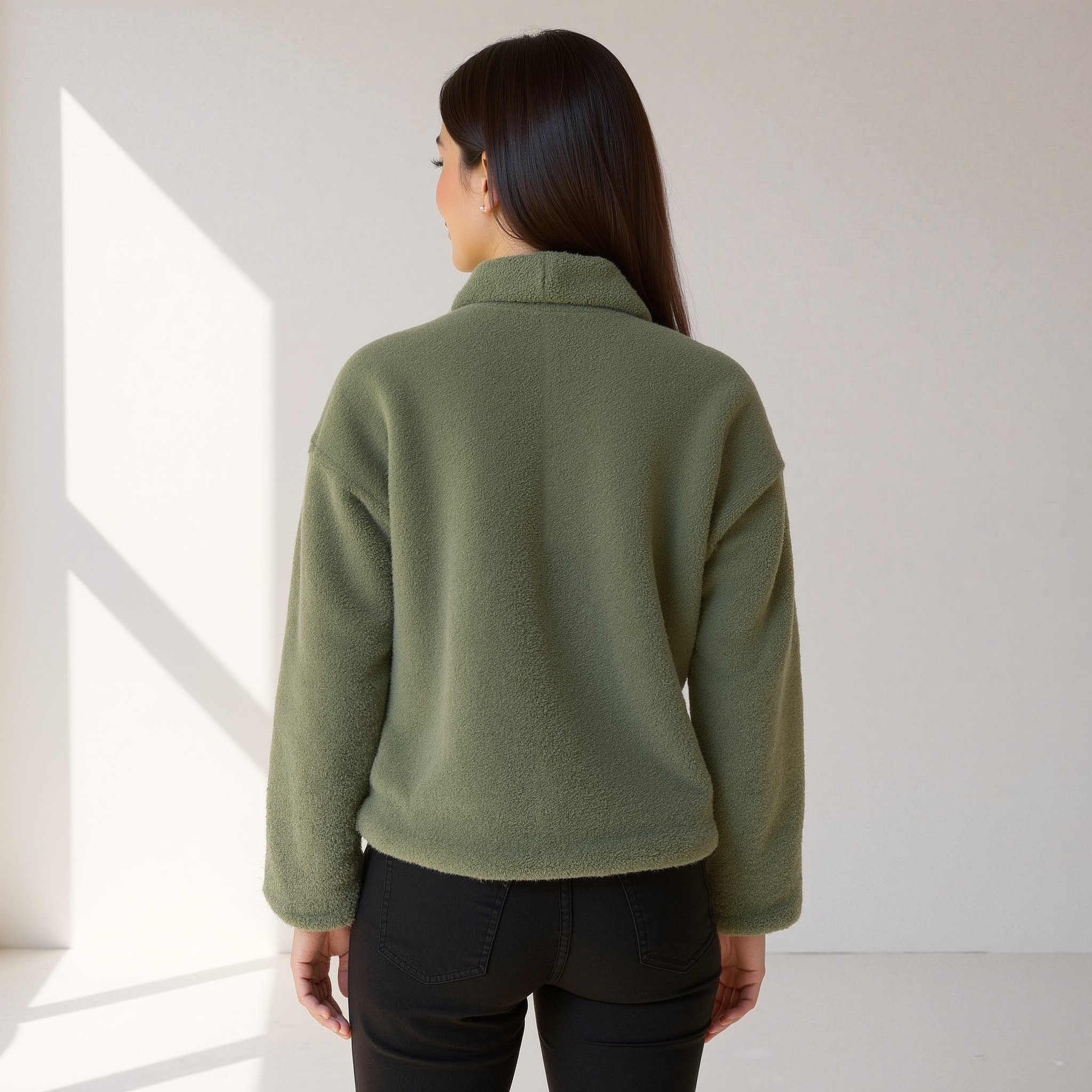 Selina | Dámský Podzimní Fleece Kabát