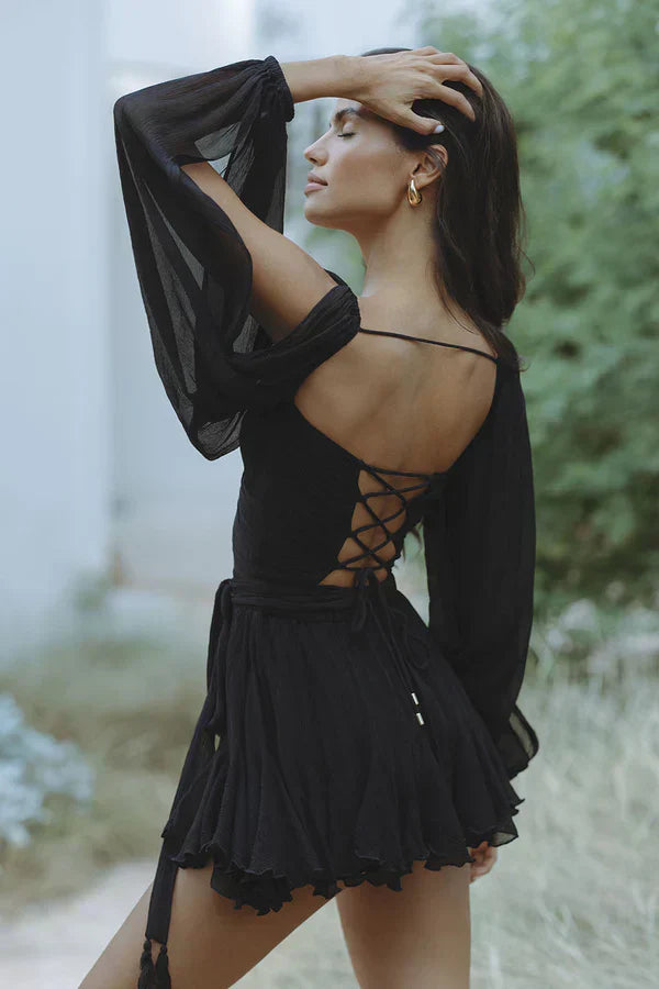 Nadia™ | Letní Mini Šaty s Integrovanými Kalhotkami