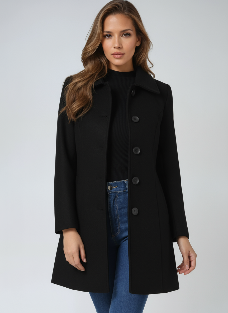 Zuzana™ - Dámský kabát se zapínáním na knoflíky