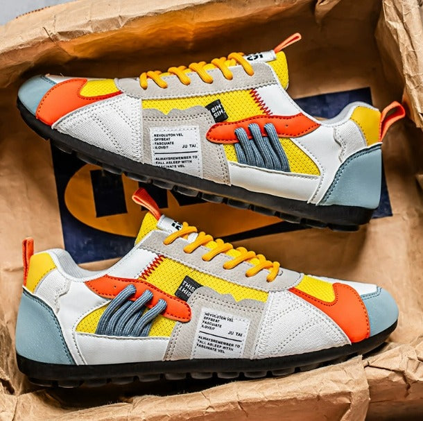 Ambrož™ - Nízké tenisky se šněrováním a kontrastními panely