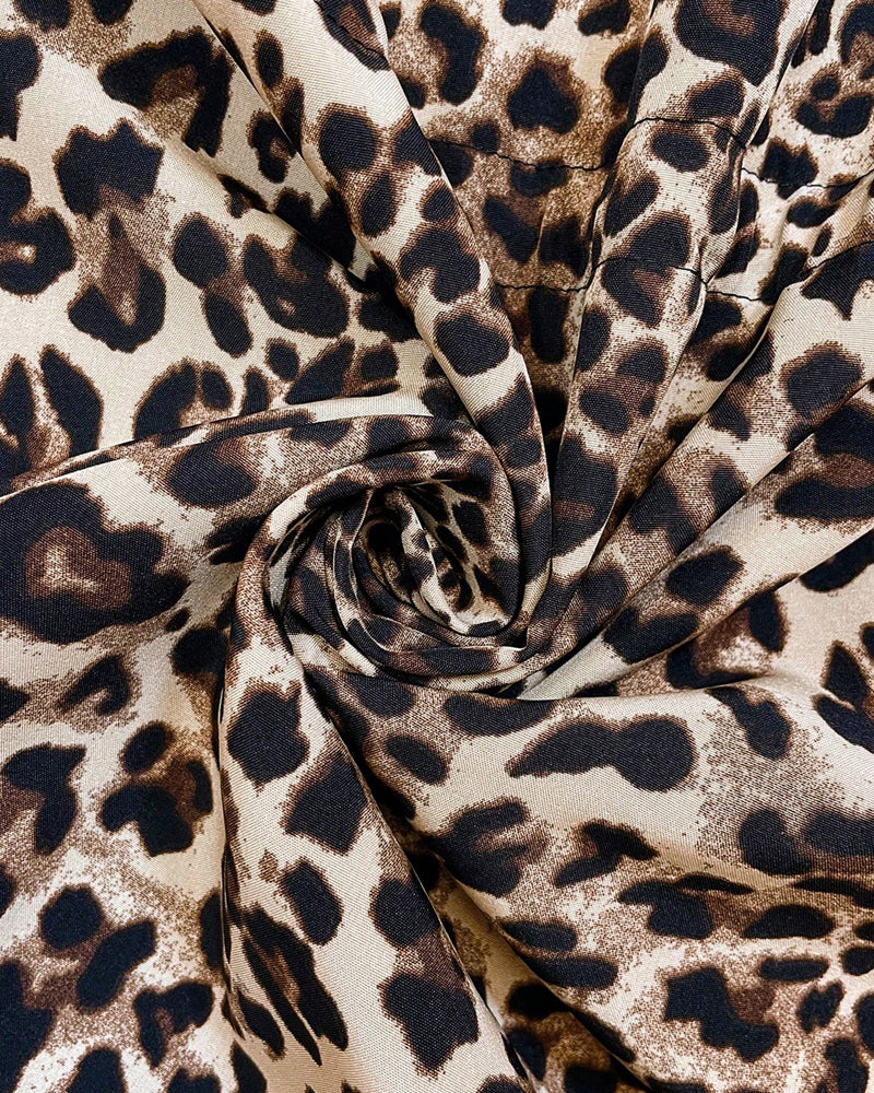 Ivona™ – Stylový kabát s hřejivou leopardí podšívkou