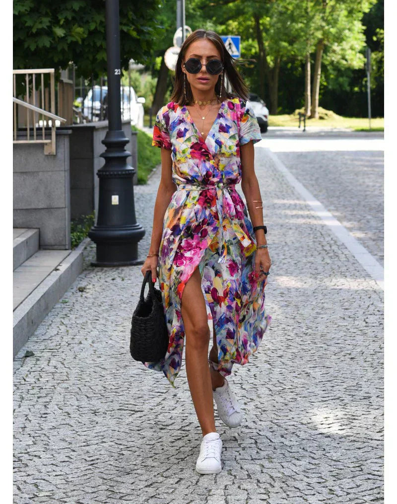 Eva | Elegantní Zavinovací Šaty s Výstřihem do V