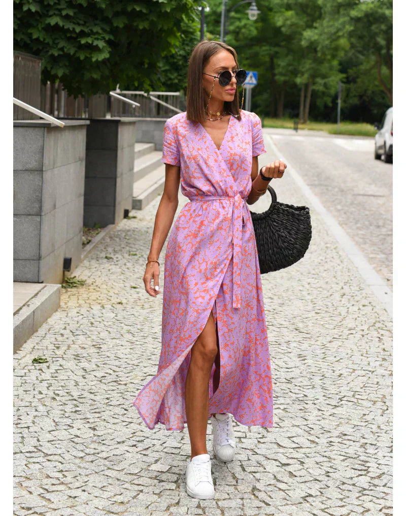 Eva | Elegantní Zavinovací Šaty s Výstřihem do V