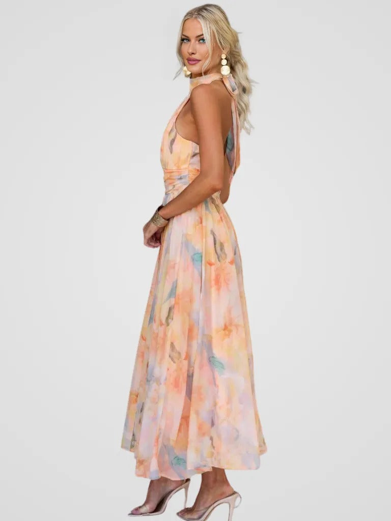 Pippa™ | Dámské Midi Šaty s Halter Výstřihem