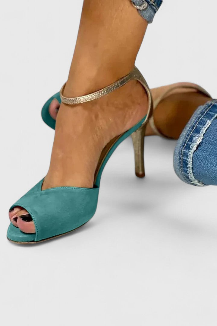 Brooklyn - Sandály Na Podpatku S Řemínkem Otevřená Špička Elegantní Design