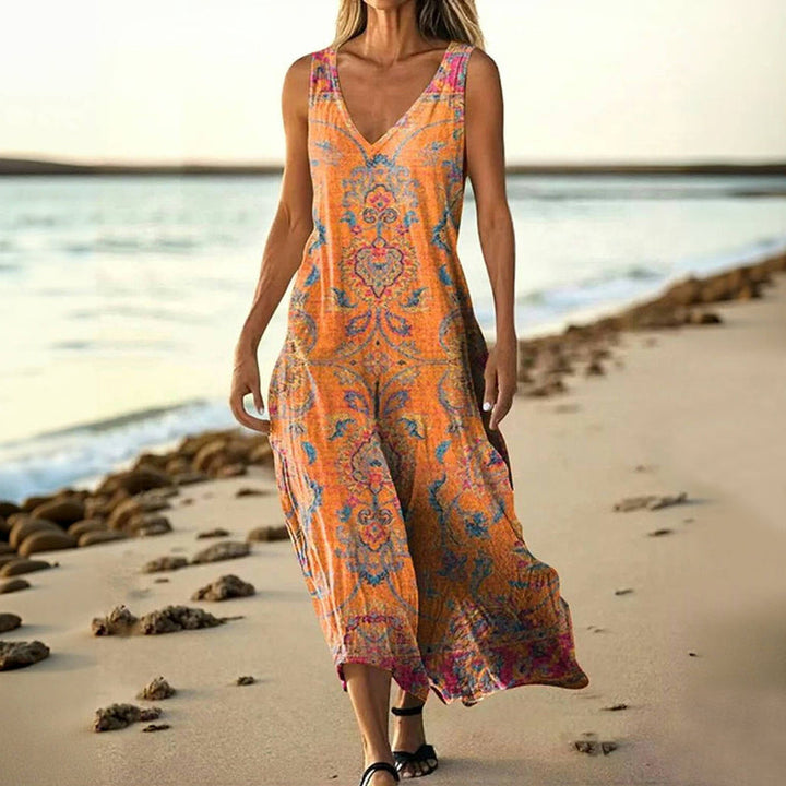 Phoebe - Boho Ibiza Maxi Šaty pro Ženy