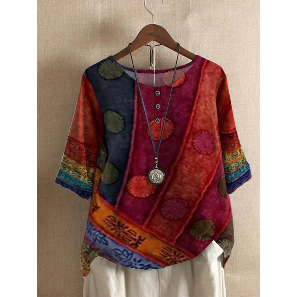 Floriana | Volný Boho Top