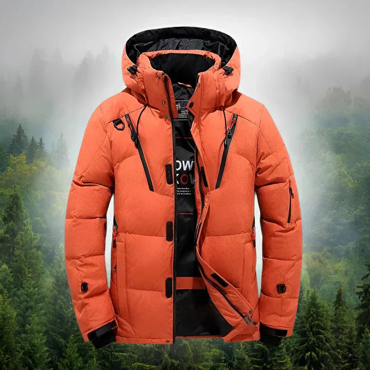Grayson - Zimní Bunda S Kapucí Prošívaný Design