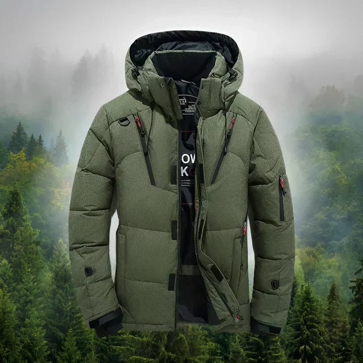 Grayson - Zimní Bunda S Kapucí Prošívaný Design
