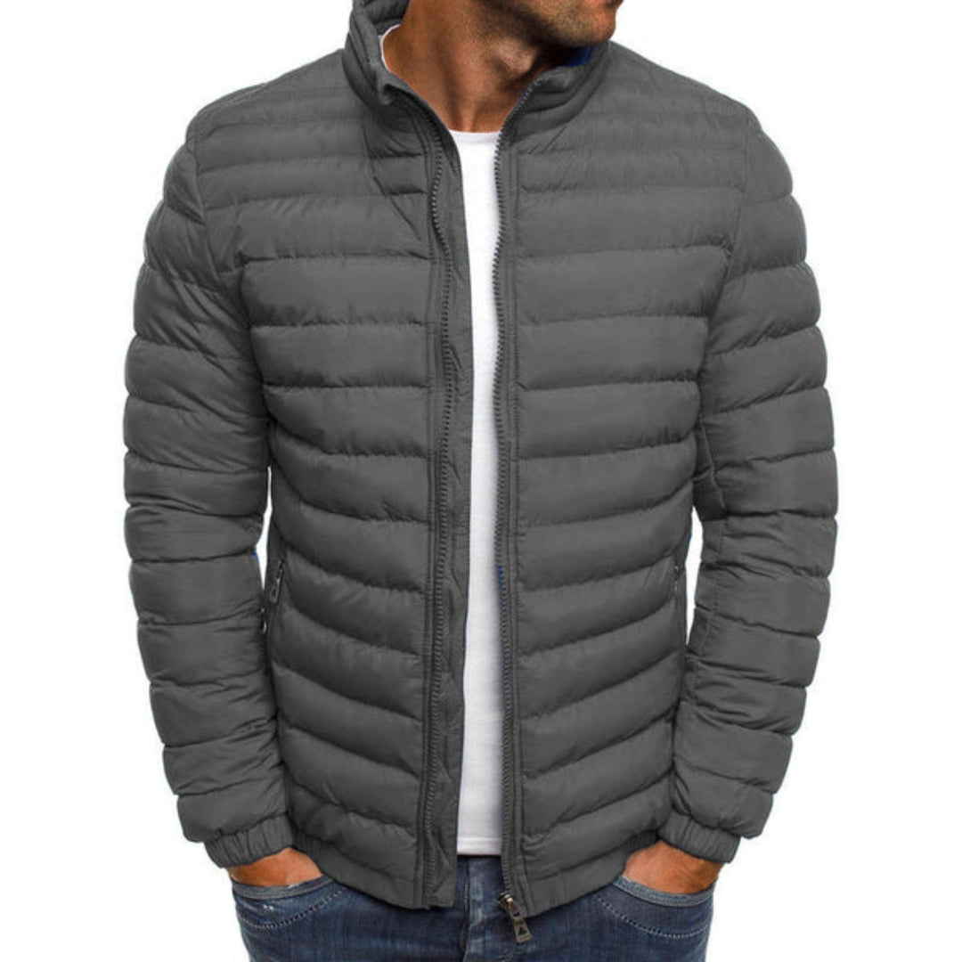 Parker - Krátká Zimní Bunda Prošívaný Design Zip