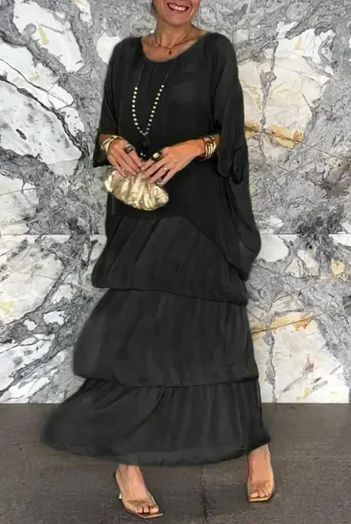 Ashtyn™ – Vrstvené maxi šaty s volným vrškem