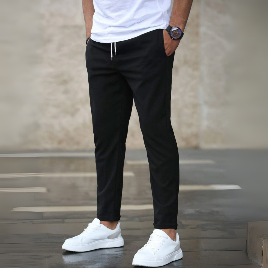 Miles - Kalhoty S Elastickým Pasem Slim Střih