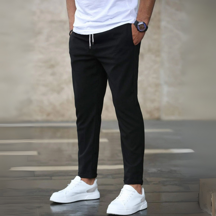 Miles - Kalhoty S Elastickým Pasem Slim Střih