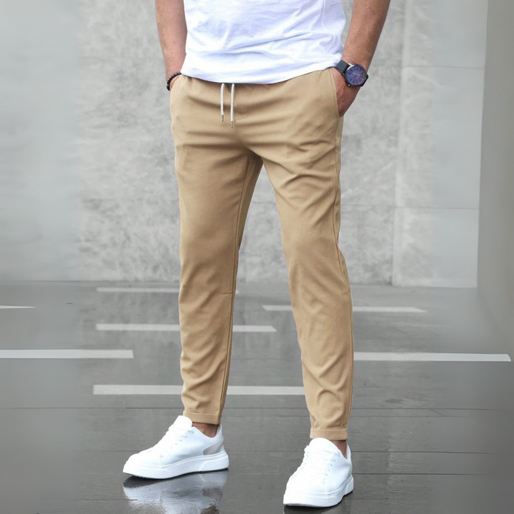 Miles - Kalhoty S Elastickým Pasem Slim Střih