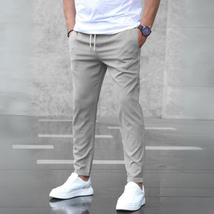 Miles - Kalhoty S Elastickým Pasem Slim Střih