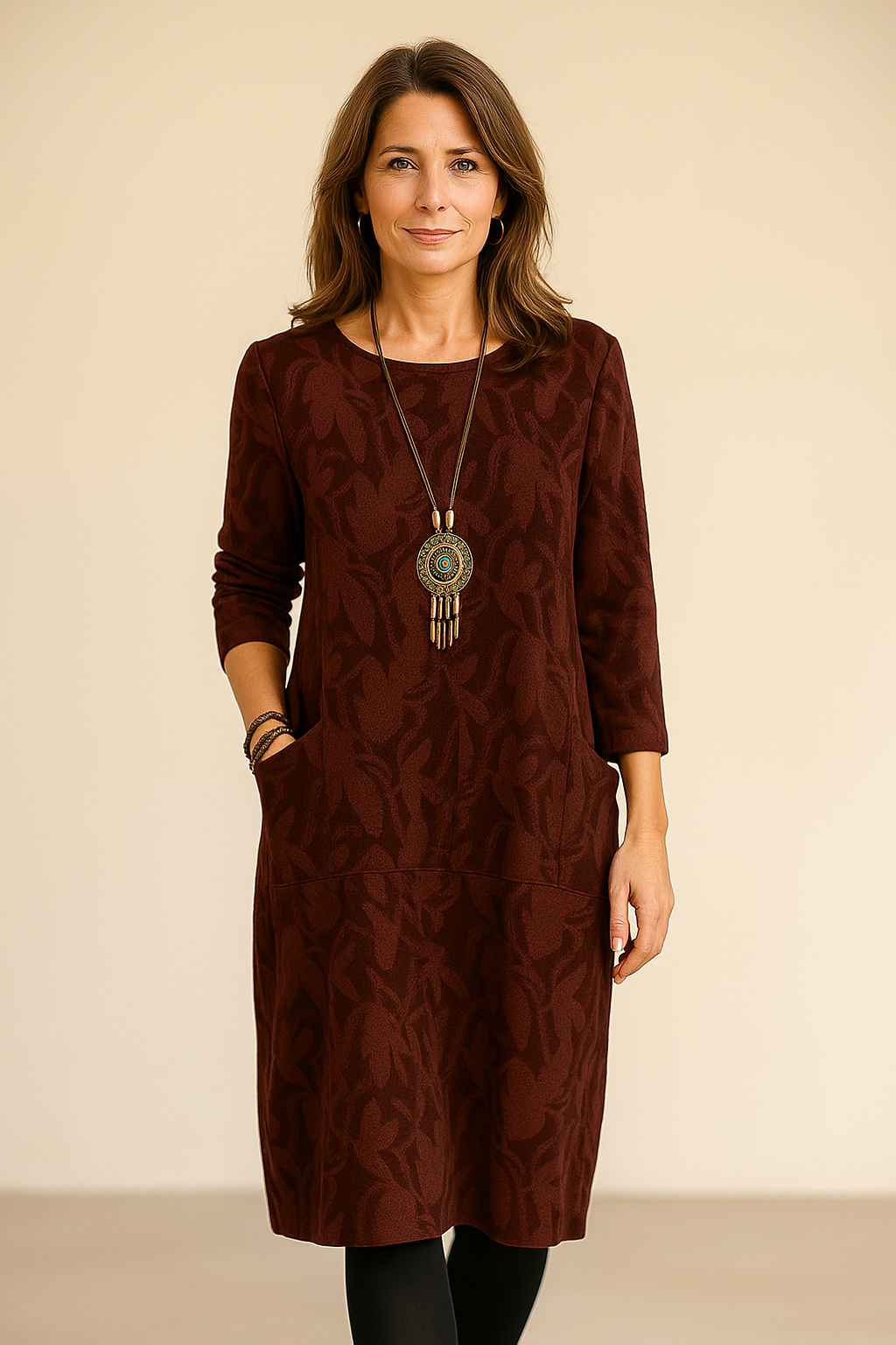 Florencie | Měkké zimní šaty s lichotivou siluetou