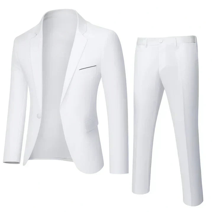 Caleb - Formální Oblek Slim Fit Dvoudílná Sada
