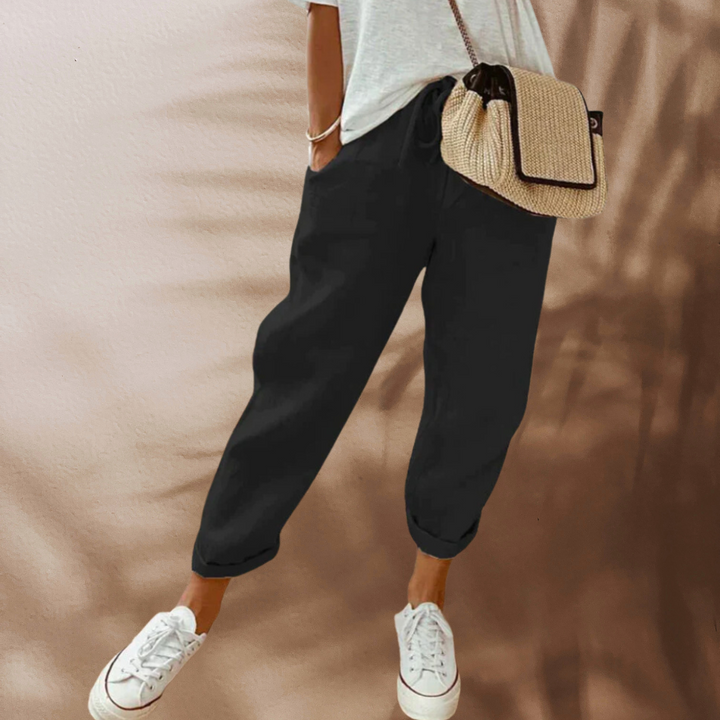 Dakota - Ležérní Kalhoty S Šňůrkou Rovný Střih