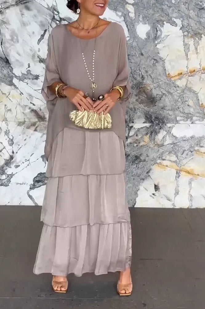 Ashtyn™ – Vrstvené maxi šaty s volným vrškem