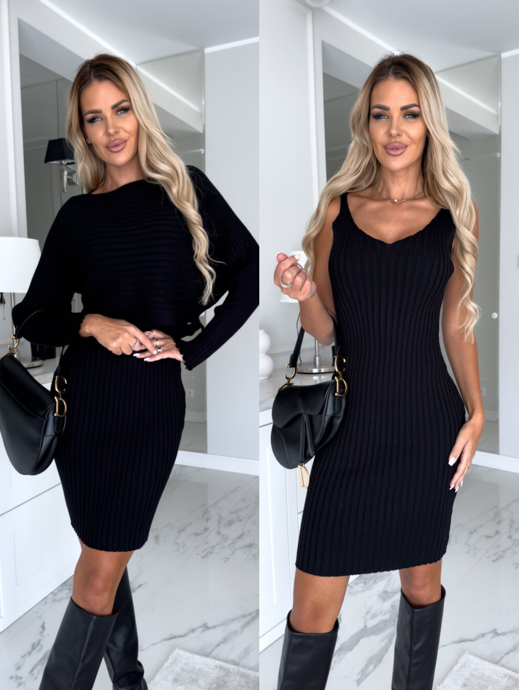 Noelia™ | Pletené Šaty s Odpovídajícím Svetrem