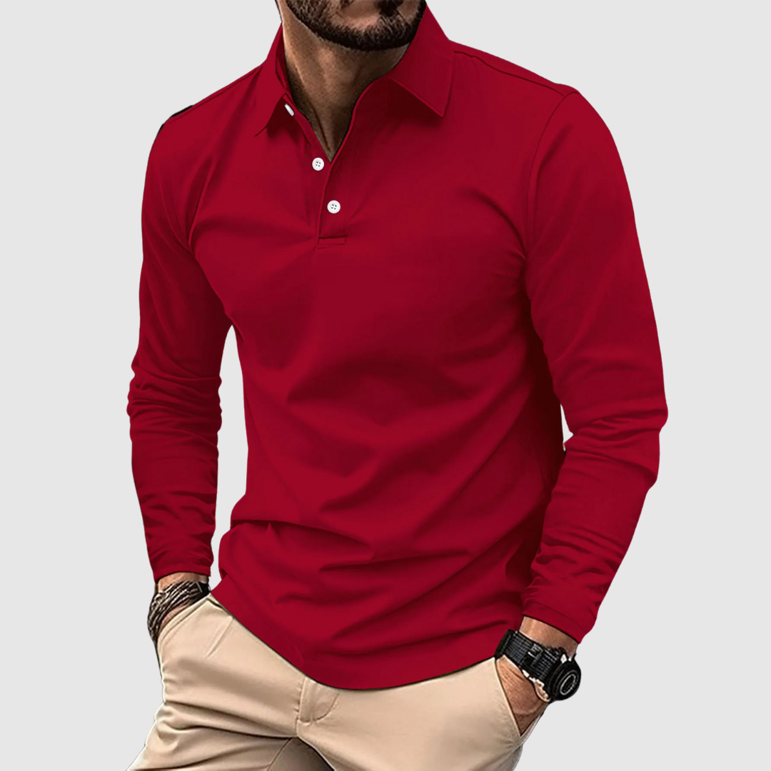 Roberto™ | Pánské Polo s Dlouhým Rukávem