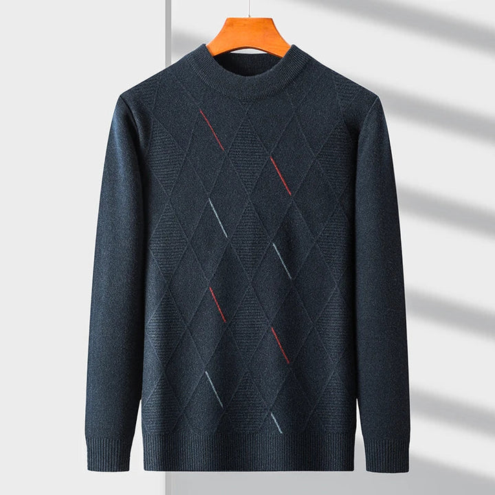 Wesley - Svetřík S Dlouhým Rukávem Kulatý Výstřih Vzorovaný Design
