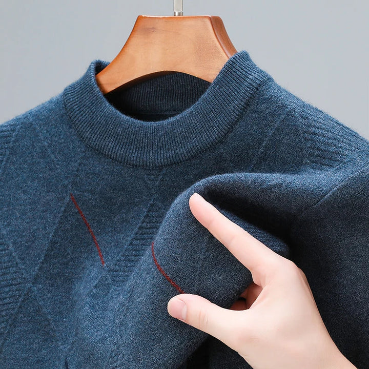 Wesley - Svetřík S Dlouhým Rukávem Kulatý Výstřih Vzorovaný Design