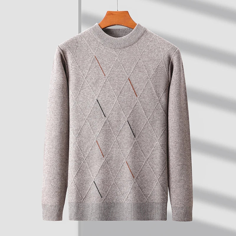 Wesley - Svetřík S Dlouhým Rukávem Kulatý Výstřih Vzorovaný Design