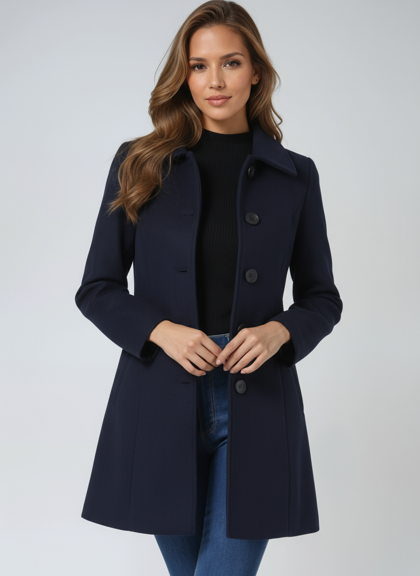 Zuzana™ - Dámský kabát se zapínáním na knoflíky